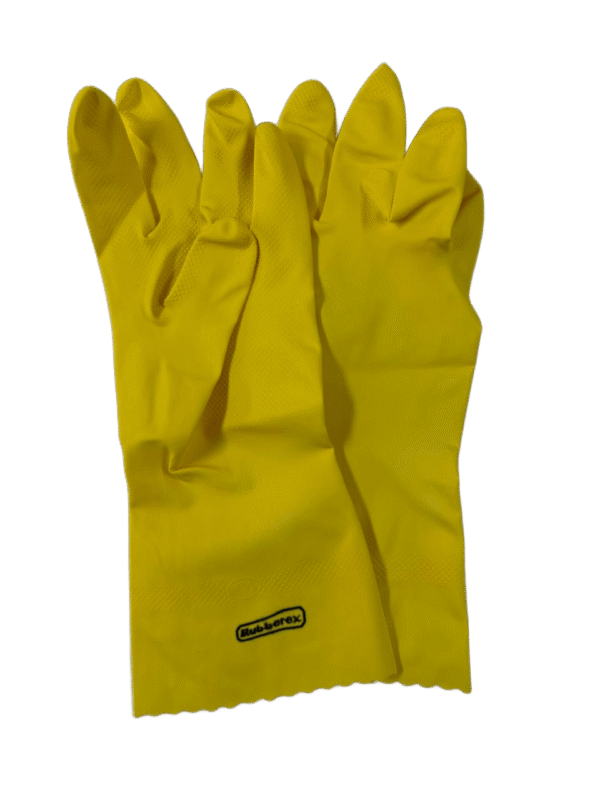 Guantes Látex Amarillos Par