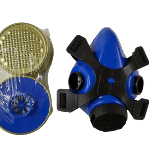 Máscara respiratoria de 2 filtros químicos